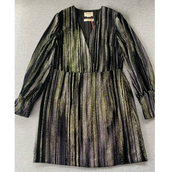 NWT Zadig & Voltaire | “Rain Glitter” Silk-Blend Mini Dress - Picture 9 of 16